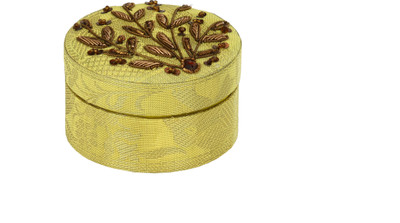 

HimalayaHandicraft Jewellery Box Gift Box, Jewellery Box, Makeup Box Vanity Box(Gold)
