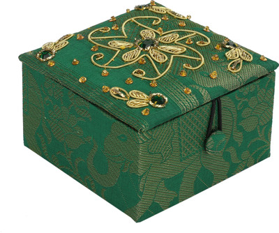 

HimalayaHandicraft Jewellery Box Gift Box, Jewellery Box, Makeup Box Vanity Box(Green)