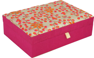 

HimalayaHandicraft Jewellery Box Gift Box, Jewellery Box, Makeup Box Vanity Box(Pink)