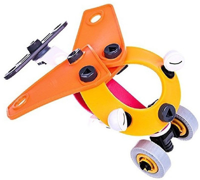 

Toys Bhoomi 2 IN 1 Build & Play DIY 48 Pieces Helicopter Push and Pull Along Aircraft Vehicle Playset(Multicolor)