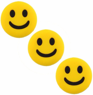 

Shrih 3Pcs Smiley Shape Tennis Racket Vibration Dampener.(Yellow, Pack of 3)
