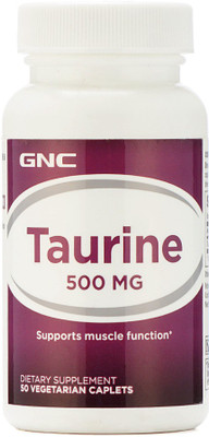 

GNC Taurine 500Mg- Supports Muscle Function (50 Vegetarian Caplets)(500 mg)