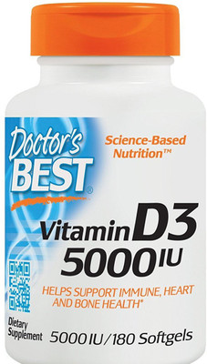 

Doctor's Best vitamin D 3, 5000 iu(180 No)