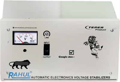 

Rahul V-555 a2 KVA/8 Amp 100-280 Volt 5 Step Deep Freege/Submersible Water Pump/2 Computer,Printer,Scanner,Photo Copier 100 to 360 Ltr Automatic Voltage Stabilizer(Gray)