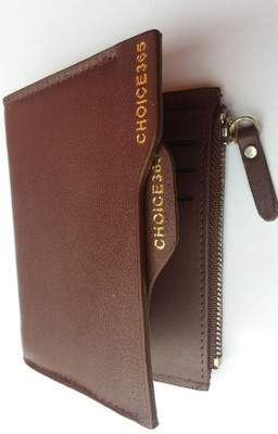 

choice365 Boys Brown Genuine Leather, Denim Wallet(9 Card Slots)
