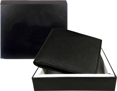 

oaks wood Boys Black Artificial Leather Wallet(10 Card Slots)