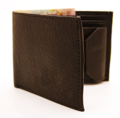 

NIetz Men Brown Genuine Leather Wallet(10 Card Slots)
