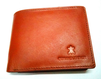 

Generic Men Khaki Genuine Leather Wallet(7 Card Slots), Muddy khaki