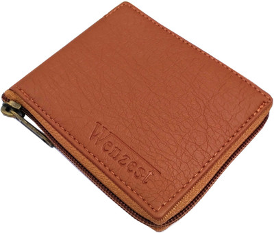 

Wenzest Men Tan Artificial Leather Wallet(3 Card Slots)