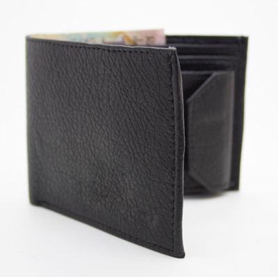 

NIetz Men Black Genuine Leather Wallet(10 Card Slots)