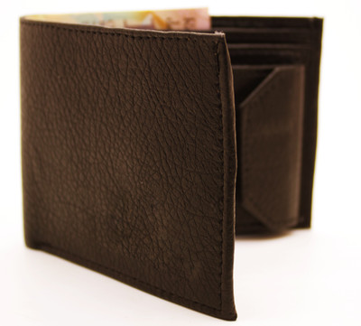

NIetz Men Brown Genuine Leather Wallet(10 Card Slots)