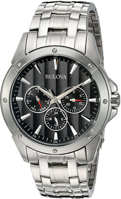 

Bulova black4644 Bulova Men's 96C107 Black Dial Stainless Steel Watch Watch - For Men