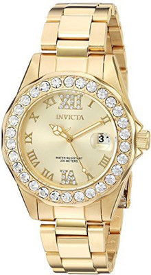 

Invicta indigo10410 Invicta Women's 15252 Pro Diver Gold Dial Gold-Plated Stainless Steel Watch Watch - For Men