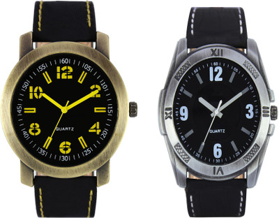CLOUDWOOD VL33_34 Combo of 2 Designer Analog Combo Watch - For Men