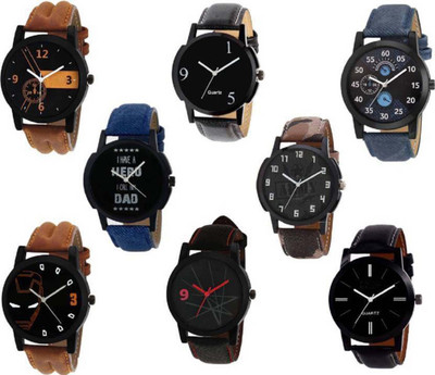 

Musket New Fancy Designer Multi-Color Leather Strap Watch - For Boys
