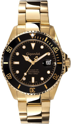 

Gigandet Black7458 Gigandet Men's Automatic Pro Diver Watch Sea Ground Analog Stainless Steel 30atm Gold G2-004 Watch - For Men