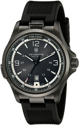 

Victorinox Black 2805 Victorinox Men's 241596 Night Vision Stainless Steel Watch with Black Rubber Band Watch - For Men