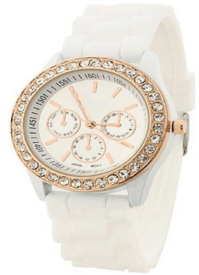 

VS SALES geneva white Watch - For Girls