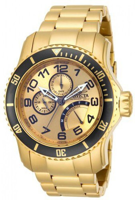 Invicta gold plated watch hot sale