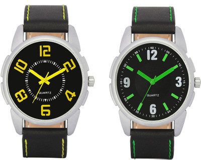 

CLOUDWOOD VL25_26 Combo of 2 Designer Analog Combo Watch - For Men