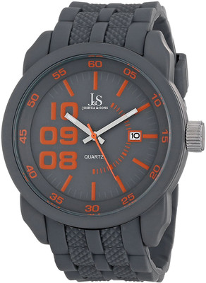 

Joshua & Sons grey11559 Joshua & Sons Men's JS63GY Gray Multifunction Quartz Watch with Gray and Red Accented Dial With Gray Bracelet Watch - For Men