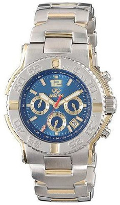 

REACTOR Blue 915 REACTOR Men's 75103 Critical Mass Chronograph Blue Dial Two-Tone Watch Watch - For Men