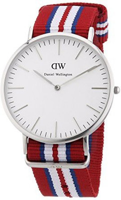 

Daniel Wellington White9768 Daniel Wellington Classic Exeter White Dial SS Textile Quartz Men's Watch 0212DW Watch - For Men