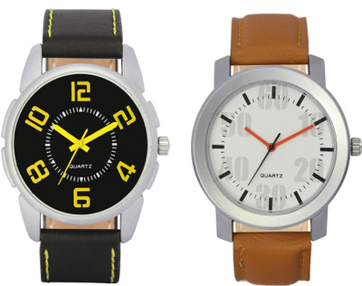 

CLOUDWOOD VL25_27 Combo of 2 Designer Analog Combo Watch - For Men