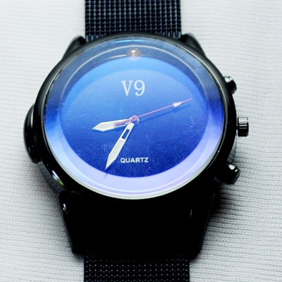 

v9 Quartz black styles Watch - For Men