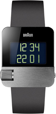 

Braun Black 6384 Braun Men's BN0106SLBKG Prestige Digital Digital Display Swiss Quartz Black Watch Watch - For Men