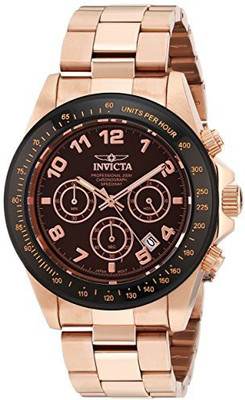 

Invicta Brown 6759 Invicta Men's 10706 Speedway Chronograph Brown Dial 18k Rose Gold Ion-Plated Stainless Steel Watch Watch - For Men