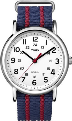 Timex White 6828 Timex Men's T2N747KW Weekender Slip Through Strap Watch Watch - For Men available at flipkart for Rs.6441