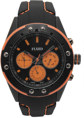 

FLUID FFL-103-BK-OR Hybrid Watch - For Men