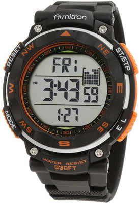 

Armitron Sport Orange2595 Armitron Sport Men's 40/8254ORG Black Strap Orange Accented Digital Chronograph Watch Watch - For Men