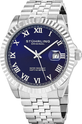 

Stuhrling Original Blue2889 Stuhrling Original Men's 599G.03 Symphony Regent Coronet Stainless Steel Watch Watch - For Men