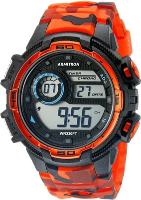 

Armitron Sport Grey3435 Armitron Sport Men's 40/8347COR Digital Chronograph Black and Orange Camouflage Resin Strap Watch Watch - For Men