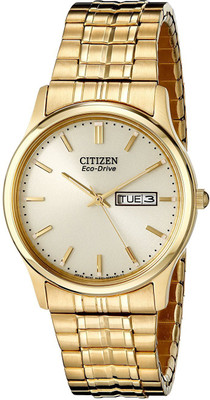 Citizen gold3867 Citizen Men's BM8452-99P Eco-Drive Flexible Band Gold-Tone Watch Watch - For Men