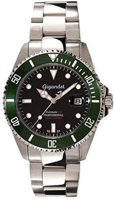 

Gigandet Black7461 Gigandet Men's Automatic Pro Diver Watch Sea Ground Analog Stainless Steel 30atm Black Green G2-005 Watch - For Men
