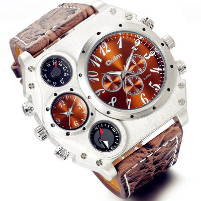 

Lancardo Brown 2259 Lancardo Analog Dark Brown Leather Strap Four Sub-dials Men Watch Watch - For Men