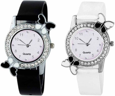 

Aaradhya Fashion BF0912 Black & White New Butterfly Designer Analogue Watch Watch - For Women