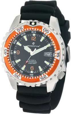 

Momentum Multicolor945 Momentum Men's 1M-DV06O1B M1 Deep 6 Orange Bezel Polyurethane Dive Watch Watch - For Men