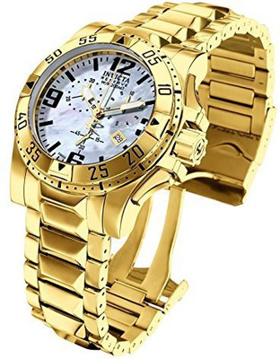 

Invicta Blue2385 Invicta Men's 6257 Excursion Collection Chronograph 18k Gold-Plated Stainless Steel Watch Watch - For Men