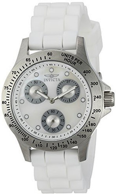 

Invicta white4122 Invicta Women's 'Speedway' Quartz Stainless Steel and Silicone Casual Watch, Color:White (Model: 21972) Watch - For Women
