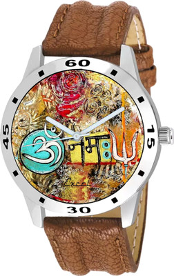 

Excel Exclusive Brown Strap om graphic watch for mens & boys Watch - For Men