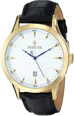 

Invicta White 7017 Invicta Men's 12223 Vintage Analog Display Swiss Quartz Black Watch Watch - For Men