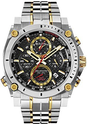 

Bulova Black 2178 Bulova Men's 98B228 Precisionist Analog Display Japanese Quartz Two Tone Watch Watch - For Men