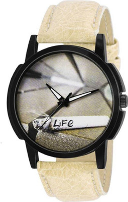

vbenterprise Stunning Creamy Leather Strap Life Quoted Analog Watch - For Boys & Girls