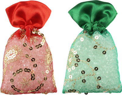 3Pure Rose Kesar Chandan And Spanish Touch Car Freshener Diffuser Perfume Potli - Set of 2(2 x 55 g)