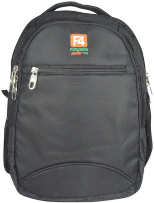 F 4 Casual Multipurpose-Black 30 L Backpack(Black)