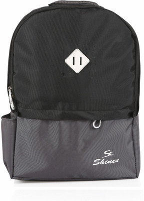 

ShineX Black Backpack Waterproof Backpack(Black, Grey, 23 L)